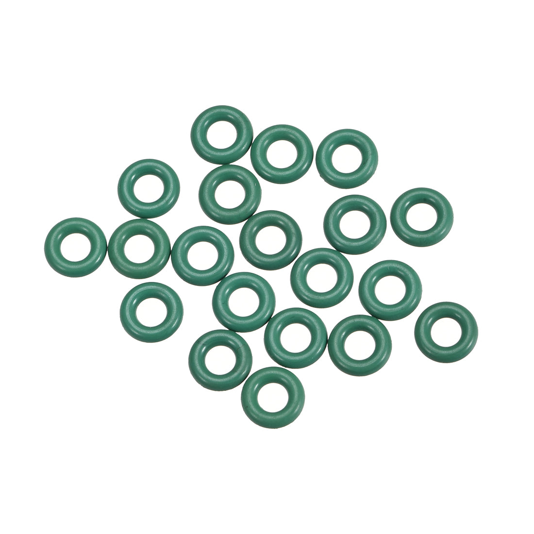 uxcell Uxcell Fluorine Rubber O Rings, 8mm OD, 4.2mm Inner Diameter, 1.9mm Width, Seal Gasket Green 20Pcs