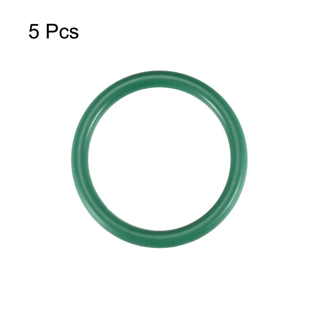 uxcell Uxcell Fluorine Rubber O Rings, 37mm OD, 30mm Inner Diameter, 3.5mm Width, Seal Gasket Green 5Pcs