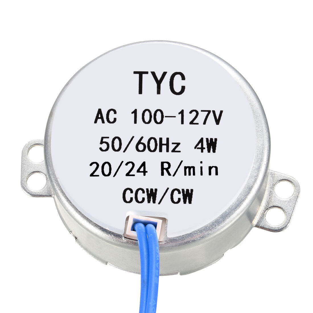 uxcell Uxcell Synchronous Motor AC 100-127V 20-24RPM 50-60Hz CCW/CW 4W Turntable Gear Box for Microwave Oven