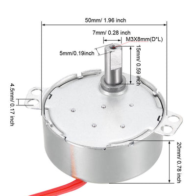 Harfington Uxcell Synchronous Synchron Motor AC 12V CCW/CW for Hand-Made