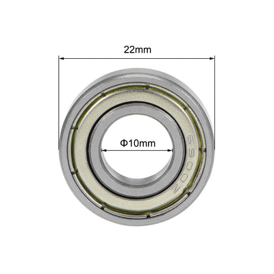 Harfington Uxcell Deep Groove Ball Bearings Metric Double Shield High Carbon Steel Bearing