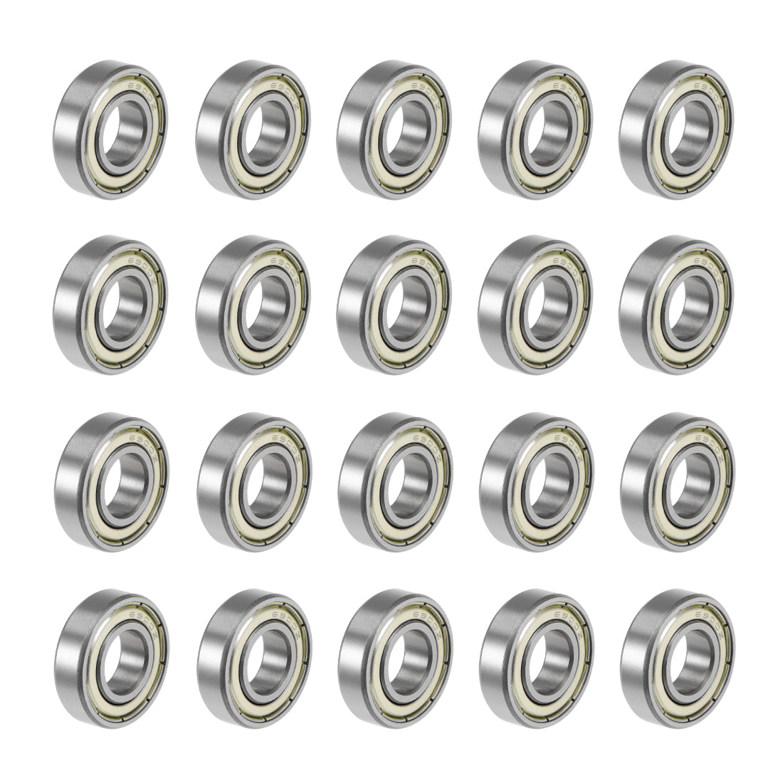 uxcell Uxcell Deep Groove Ball Bearings Metric Double Shield High Carbon Steel Bearing