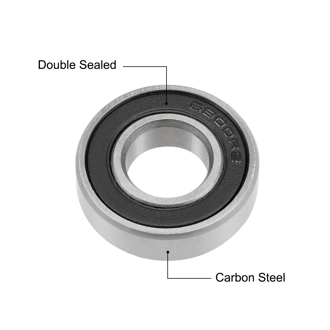 uxcell Uxcell Deep Groove Ball Bearing Metric Double Seal High Carbon Steel Z2