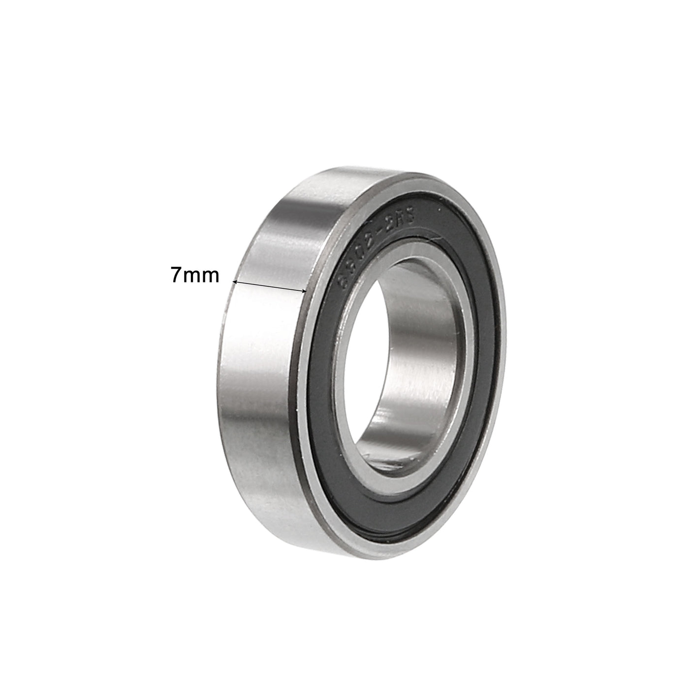 uxcell Uxcell Deep Groove Ball Bearing Metric Double Sealed High Carbon Steel Z2