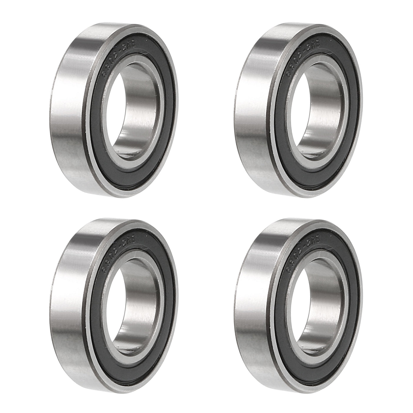 uxcell Uxcell Deep Groove Ball Bearing Metric Double Sealed High Carbon Steel Z2