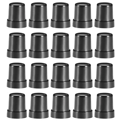 Harfington Uxcell 20Pcs 6mm Shaft Hole Knob for Speaker Effect Pedal Amplifier Potentiometer Knob 13x15.5mm