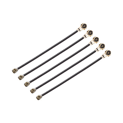 Harfington Uxcell 4.0 to 4.0 Connector Adapter 2inch RF1.13 Extension Pigtail Cable 5pcs