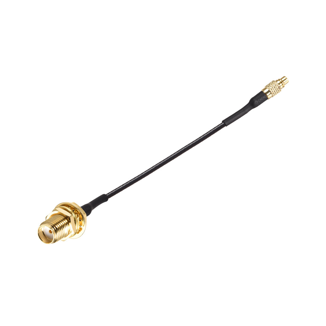 uxcell Uxcell MMCX Male to SMA Female Bulkhead RF Adapter Connector 4inch RF1.37 Extension Pigtail Cable