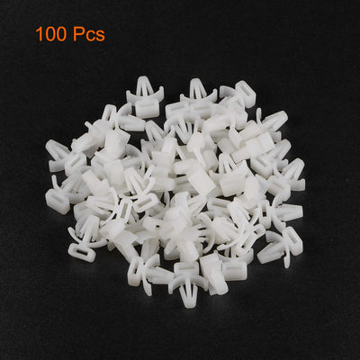 Harfington Uxcell Cable Tie Base Saddle Type Mount Wire Holder Permanently Anchor To Wall Desk 17x15x7mm White 100pcs