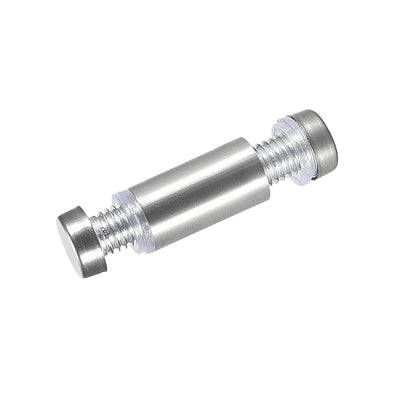 Harfington Uxcell 8 Stück Doppelkopf Abstandshalter Wandhalterung Werbung Schilderhalter 1/2 Durchmesser x 1-7/16"(12x37mm)