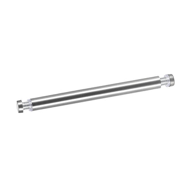 Harfington Uxcell Glass Standoff Double Head Stainless Steel Standoff Holder 12mm x 144mm 6 Pcs