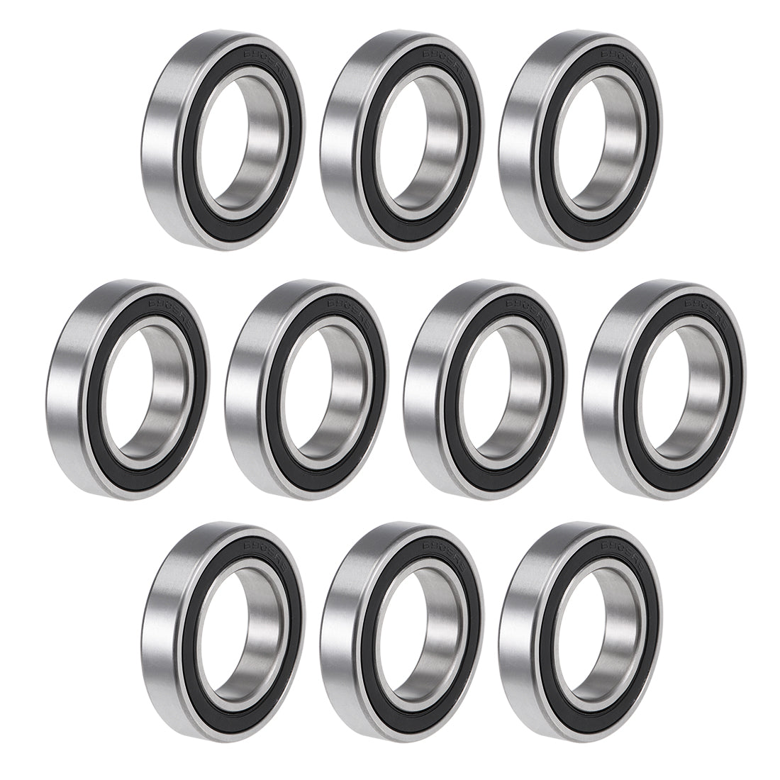 uxcell Uxcell Deep Groove Ball Bearings Metric Double Seal High Carbon Steel Z2