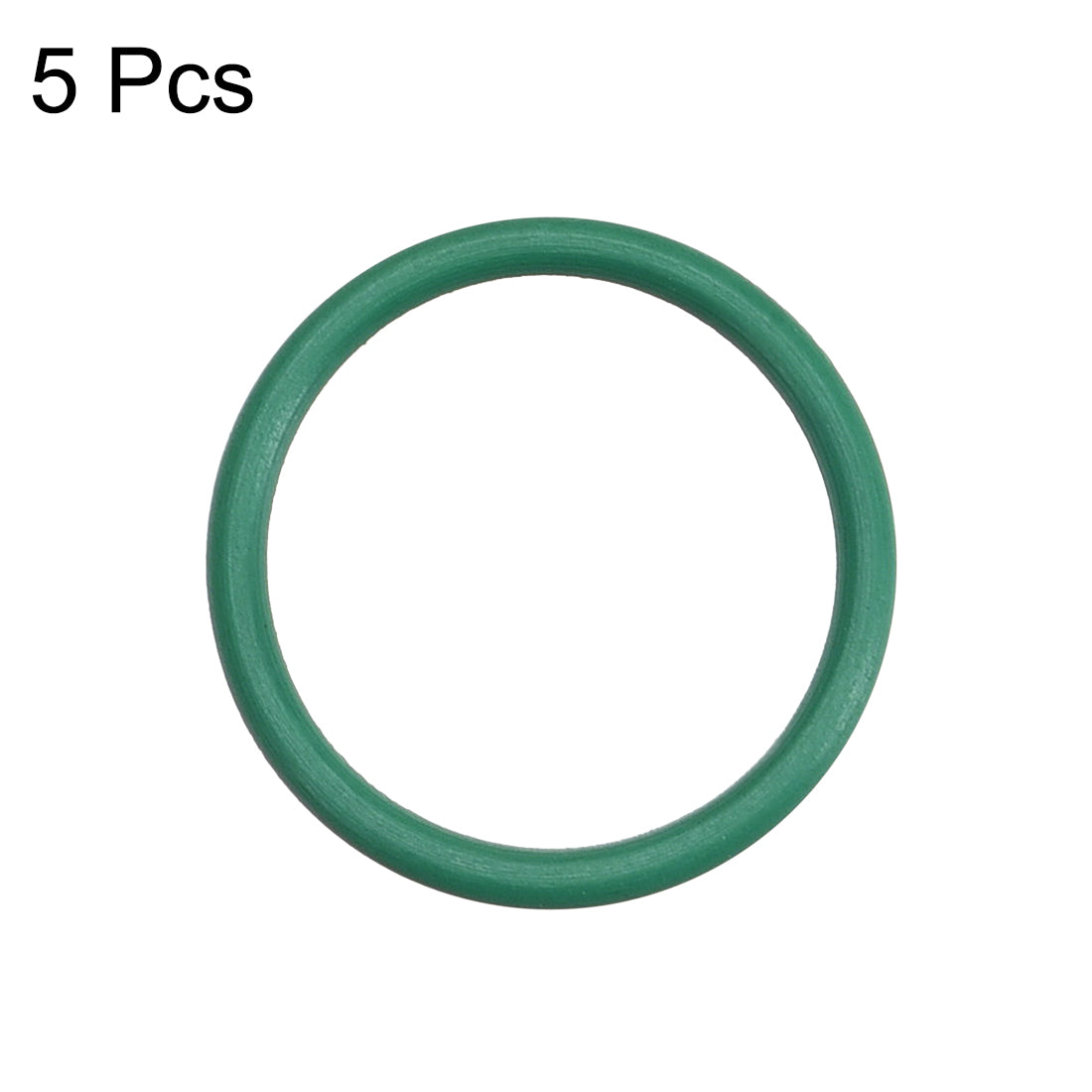 uxcell Uxcell Fluorine Rubber O Rings, 16mm OD, 13mm Inner Diameter, 1.5mm Width, Seal Gasket Green 5Pcs