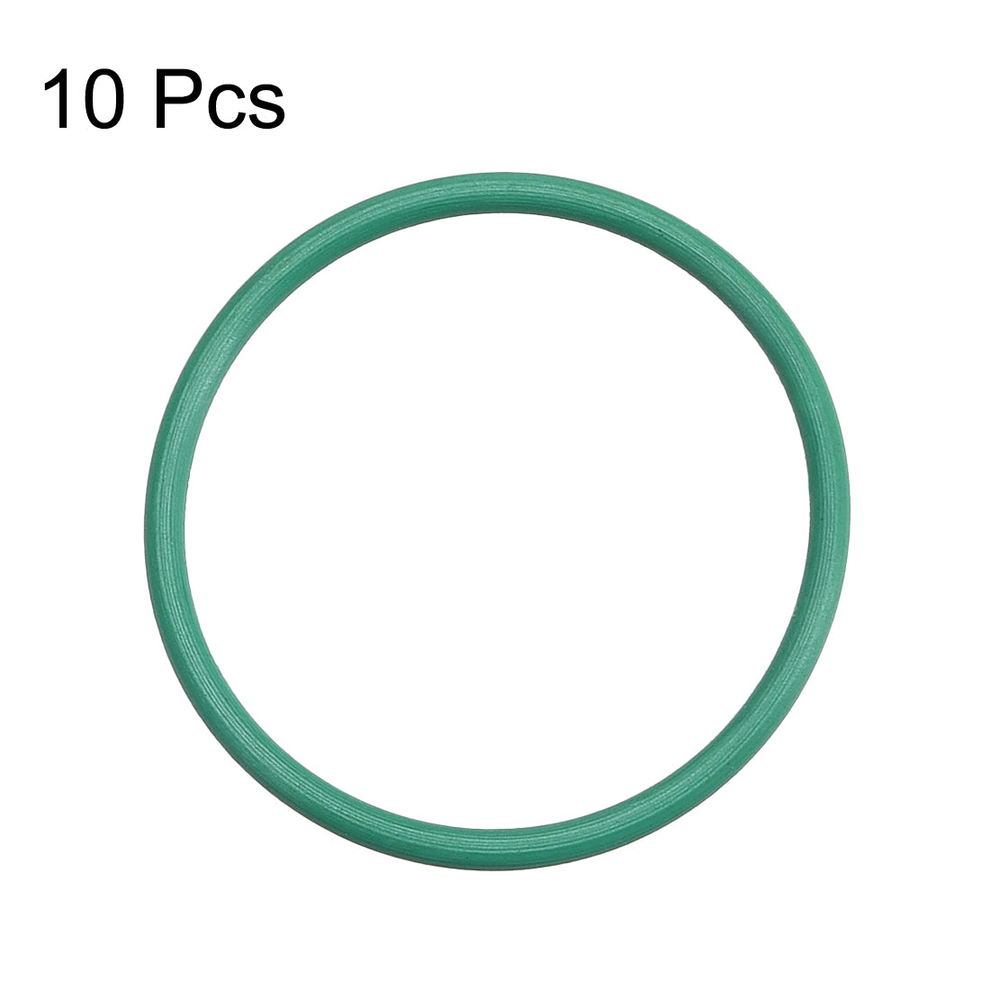 uxcell Uxcell Fluorine Rubber O Rings, 33mm OD, 30mm Inner Diameter, 1.5mm Width, Seal Gasket Green 10Pcs