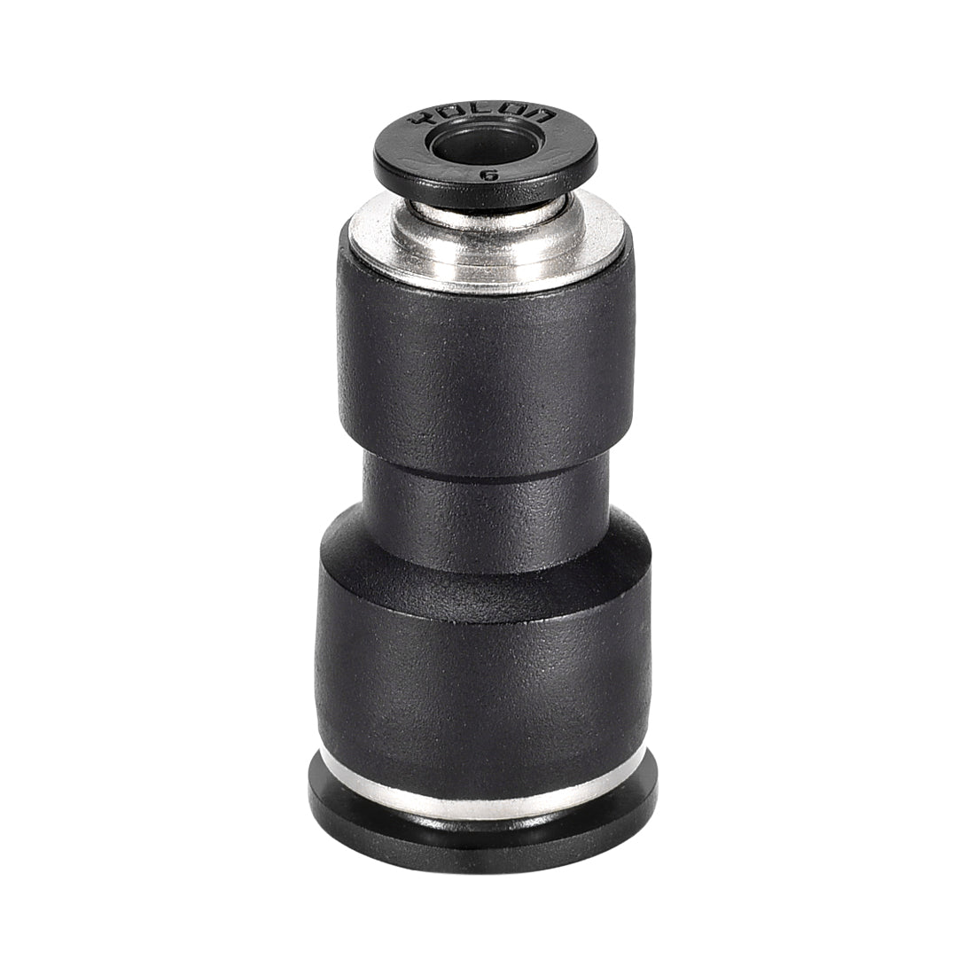 uxcell Uxcell Plastic Straight Union Push to Connect Tube Fitting 12mm-6mm OD Push Fit Lock