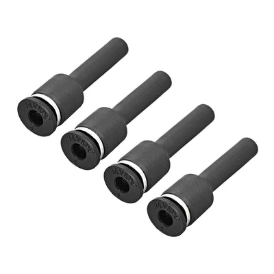 Harfington Uxcell 4mm Push Lock Tube Fitting, End OD 6mm Quick Link Air Fittings 4pcs