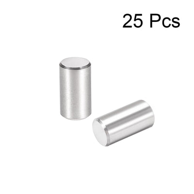 Harfington Uxcell 25Pcs Dowel Pin 304 Stainless Steel Cylindrical Shelf Support Pin