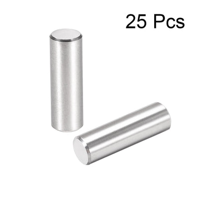 Harfington Uxcell 25Pcs Dowel Pin 304 Stainless Steel Cylindrical Shelf Support Pin