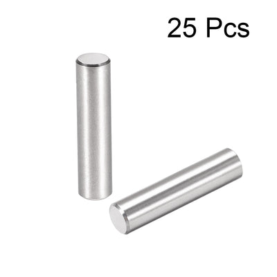 Harfington Uxcell 25Pcs Dowel Pin 304 Stainless Steel Cylindrical Shelf Support Pin