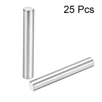 Harfington Uxcell 25Pcs Dowel Pin 304 Stainless Steel Cylindrical Shelf Support Pin