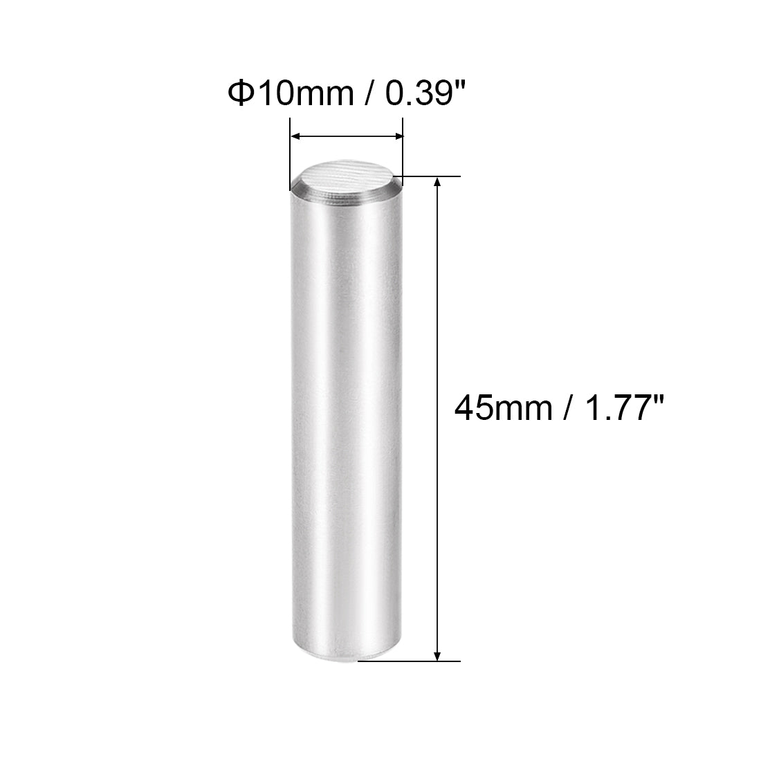 uxcell Uxcell 3Pcs Dowel Pin 304 Stainless Steel Cylindrical Shelf Support Pin