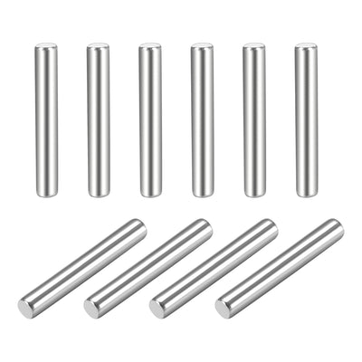 Harfington Uxcell 10Pcs  Dowel Pin 304 Stainless Steel Cylindrical Shelf Support Pin