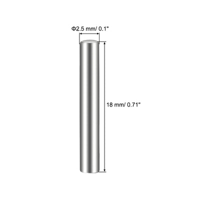 Harfington Uxcell 50 Stück Dübelstift 304 Edelstahl Zylindrischer Regalbodenträgerstift