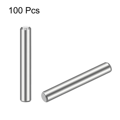 Harfington Uxcell 100Pcs  Dowel Pin 304 Stainless Steel Cylindrical Shelf Support Pin