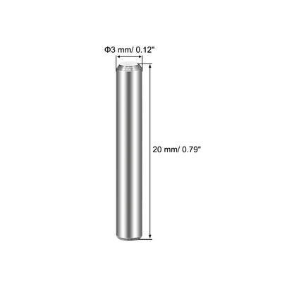 Harfington Uxcell 100Pcs  Dowel Pin 304 Stainless Steel Cylindrical Shelf Support Pin