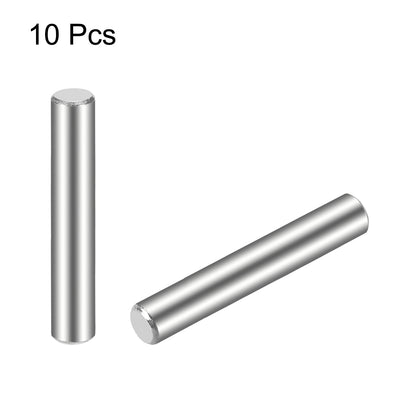 Harfington Uxcell 10Pcs 4mm x 30mm Dowel Pin 304 Stainless Steel Cylindrical Shelf Support Pin