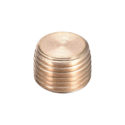 Harfington Uxcell Brass Pipe Fitting - Hex Counter Sunk Plug G1/8 Male Socket Drive Countersunk Pipe Plugs 10pcs