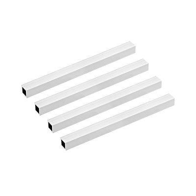 Harfington Uxcell 6063 Aluminum Square Tubes, Seamless Straight Pipe Tubing