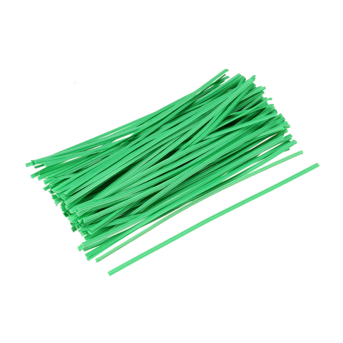 uxcell Uxcell Garden Twist Tie 10cm 4 Inch Strips for Branches Cord Management Green 100pcs