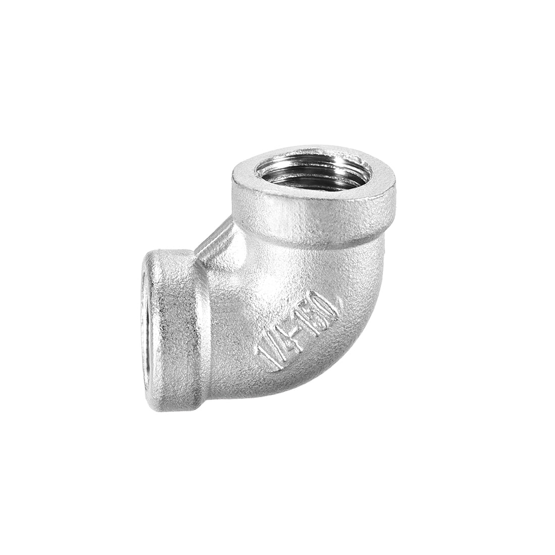 uxcell Uxcell Stainless Steel 316 Pipe Fitting Elbow 1/4BSPT Female x 1/4BSPT Female