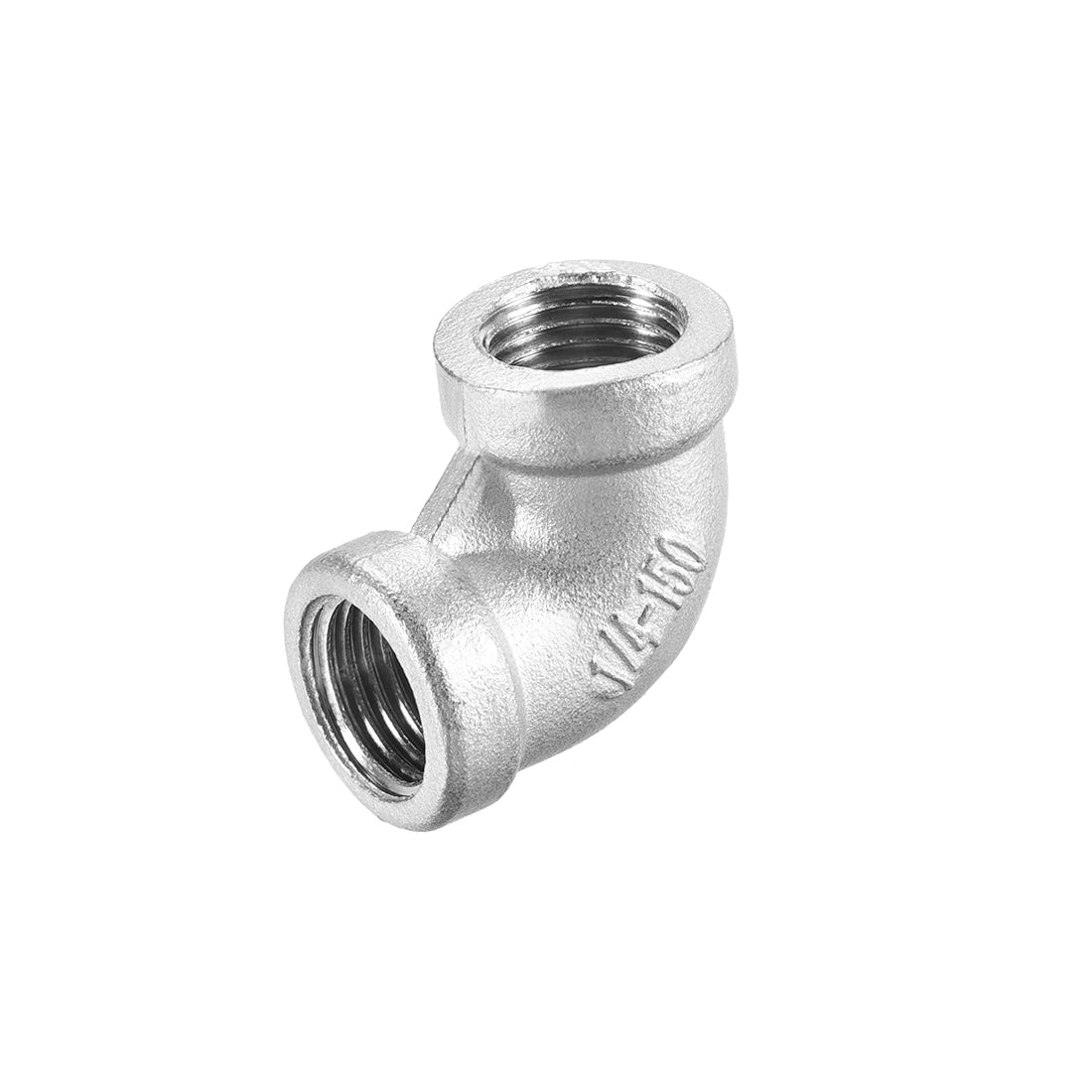 uxcell Uxcell Stainless Steel 316 Pipe Fitting Elbow 1/4BSPT Female x 1/4BSPT Female