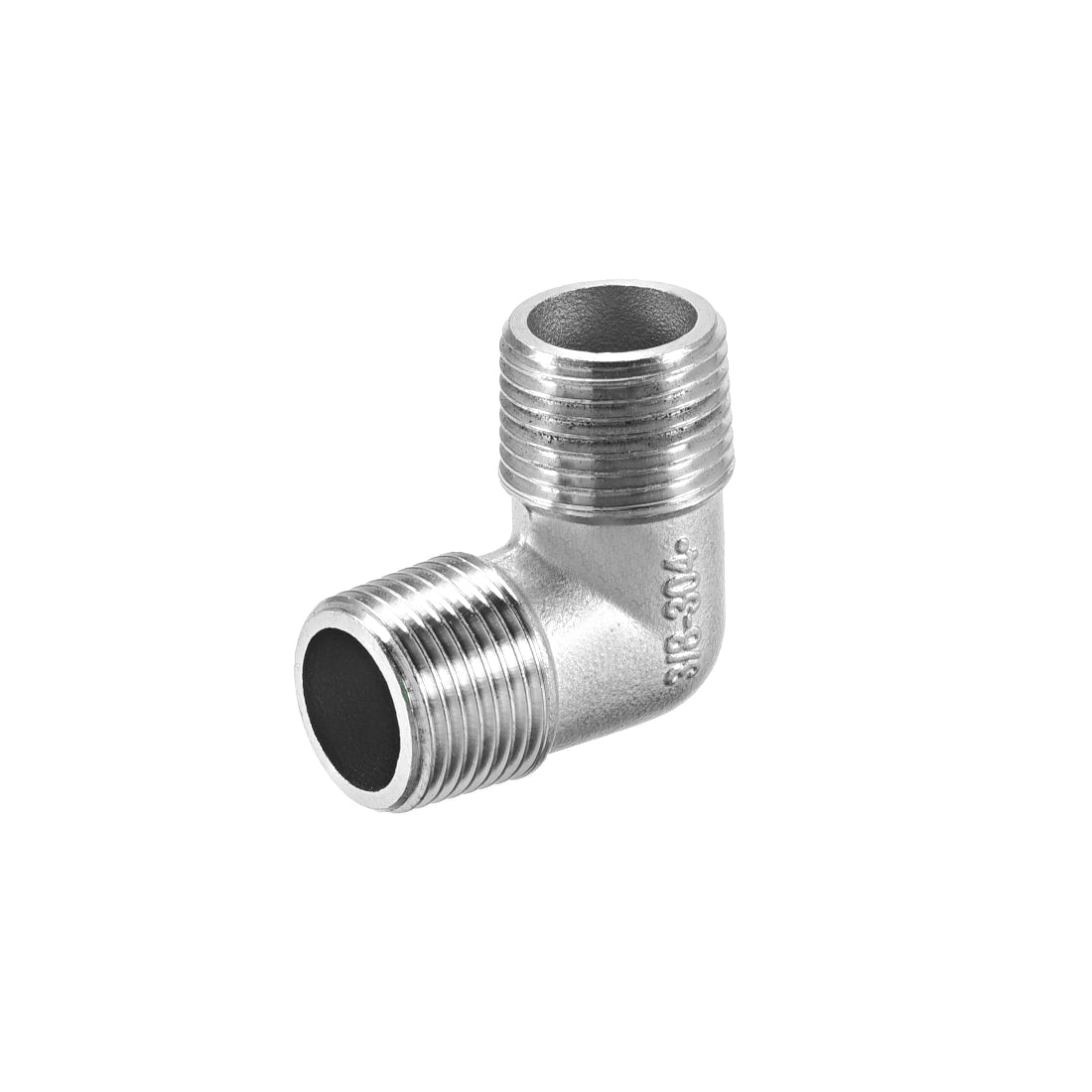 uxcell Uxcell Stainless Steel 304 Pipe Fitting Elbow 3/8BSPT Male x 3/8BSPT Male