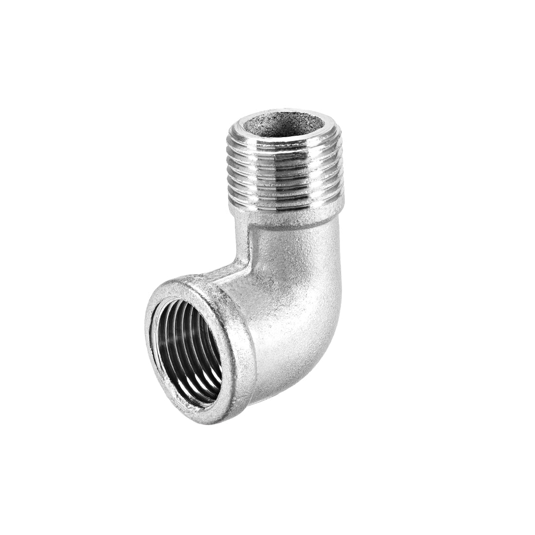 uxcell Uxcell Stainless Steel 201 Pipe Fittings Elbow 1/2BSPT Female x 1/2BSPT Male