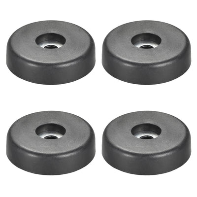 Harfington Uxcell 4 Pcs D40xH10mm Rubber Feet Anti-Vibration Base Pad Stand for Speaker Guitar Amplifier HiFi