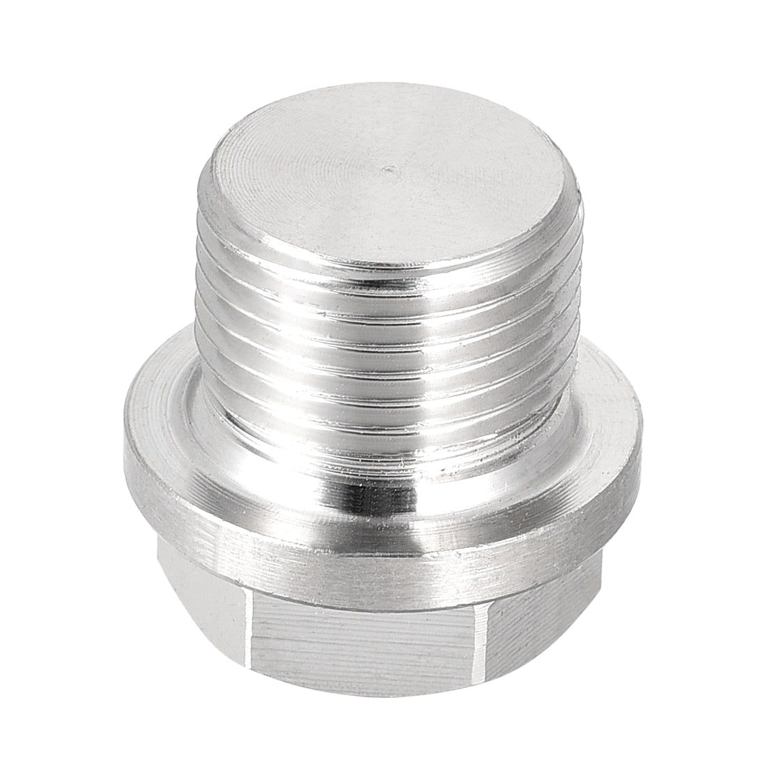 uxcell Uxcell G3/8 Male Outer Hex Head Plug 304 Stainless Steel Solid Thread Pipe Fitting