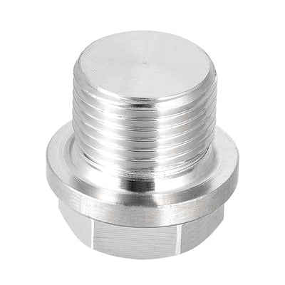 Harfington Uxcell G3/8 Male Outer Hex Head Plug 304 Stainless Steel Solid Thread Pipe Fitting