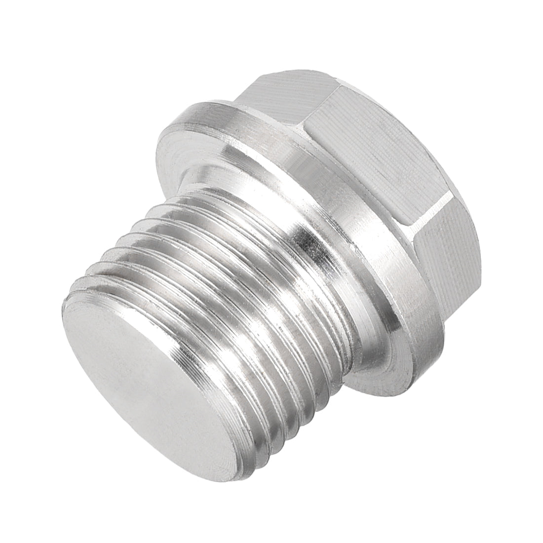 uxcell Uxcell G3/8 Male Outer Hex Head Plug 304 Stainless Steel Solid Thread Pipe Fitting