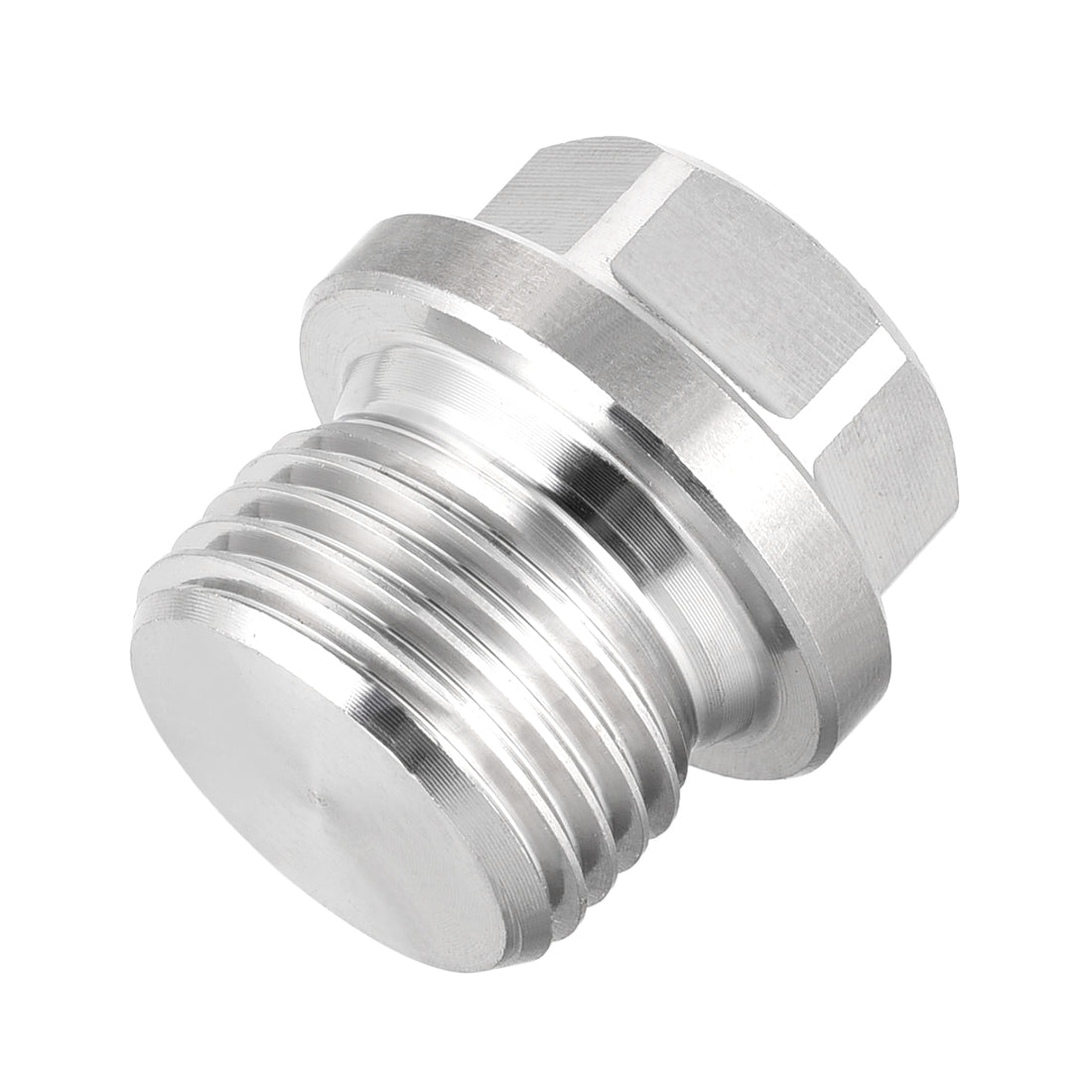 uxcell Uxcell G1/2 Male Outer Hex Head Plug 304 Stainless Steel Solid Thread Pipe Fitting