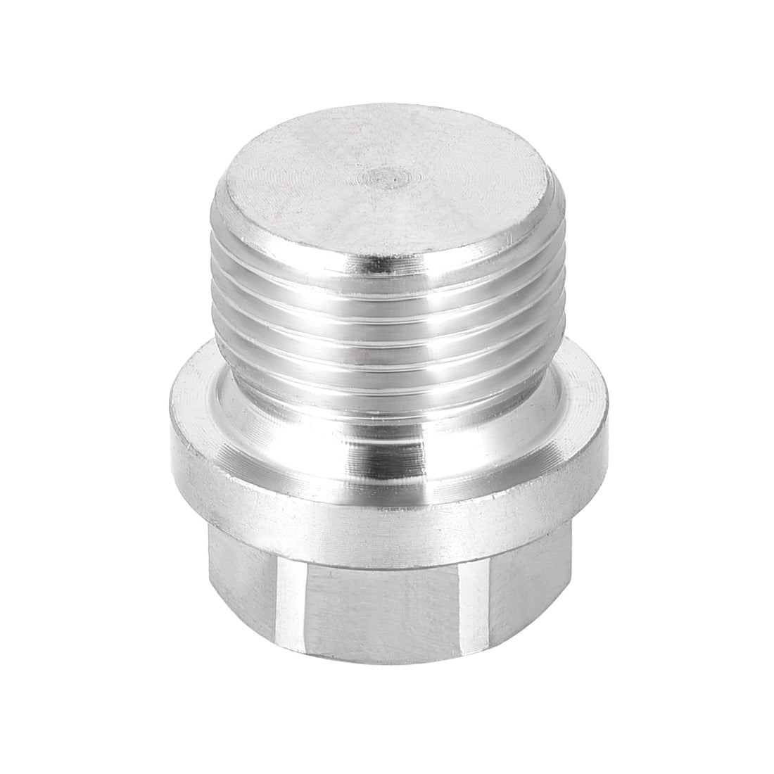 uxcell Uxcell M20 x 1.5 Male Outer Hex Head Plug - 304 Stainless Steel Solid Thread Corrosion Resistant Bung Plug Pipe Fitting