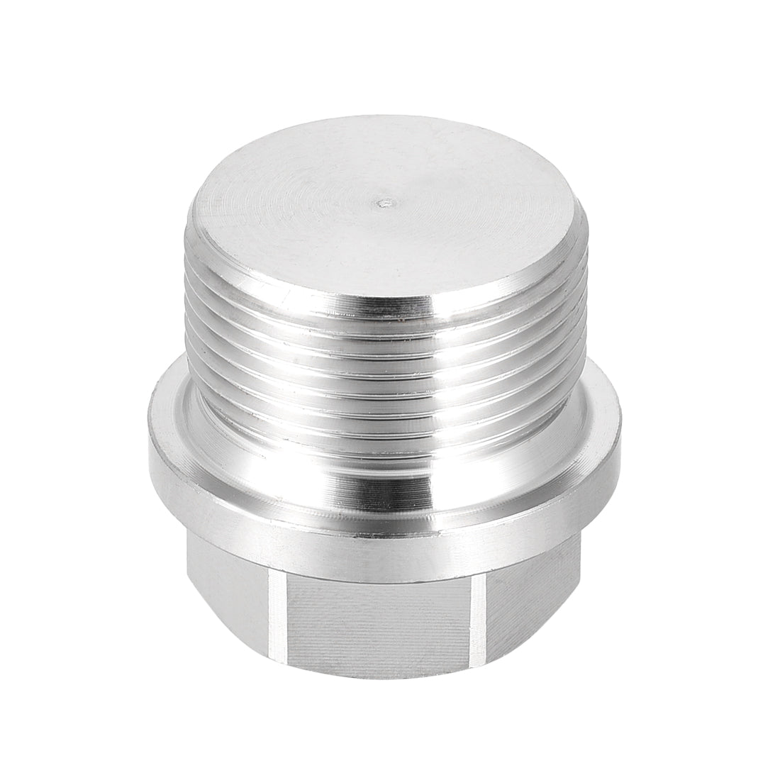 uxcell Uxcell M27 x 1.5 Male Outer Hex Head Plug - 304 Stainless Steel Solid Thread Corrosion Resistant Bung Plug Pipe Fitting