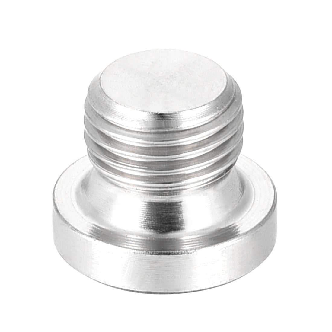 uxcell Uxcell Countersunk Plug Internal Hex Head Socket with Flange - M10 x 1 Male Stainless Steel Pipe Fitting Thread