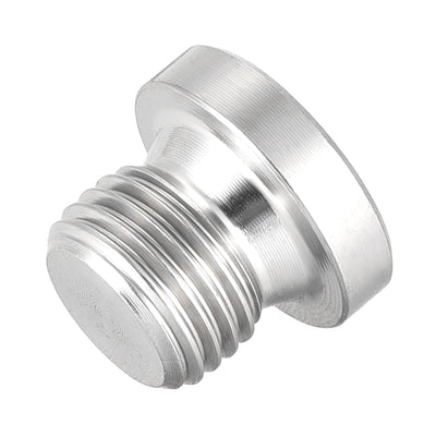 Harfington Uxcell Countersunk Plug Internal Hex Head Socket with Flange - M10 x 1 Male Stainless Steel Pipe Fitting Thread