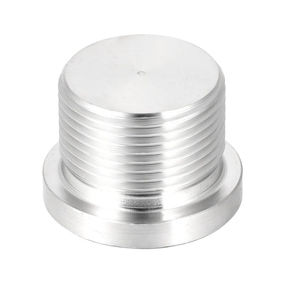 Harfington Uxcell Countersunk Plug Internal Hex Head Socket with Flange - M22 x 1.5 Male Stainless Steel Pipe Fitting Thread