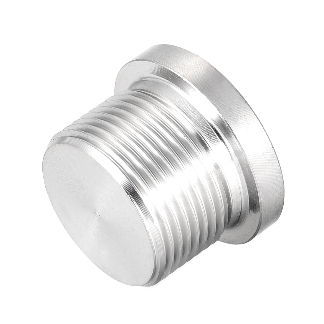 Uxcell Uxcell Countersunk Plug Internal Hex Head Socket with Flange - M22 x 1.5 Male Stainless Steel Pipe Fitting Thread