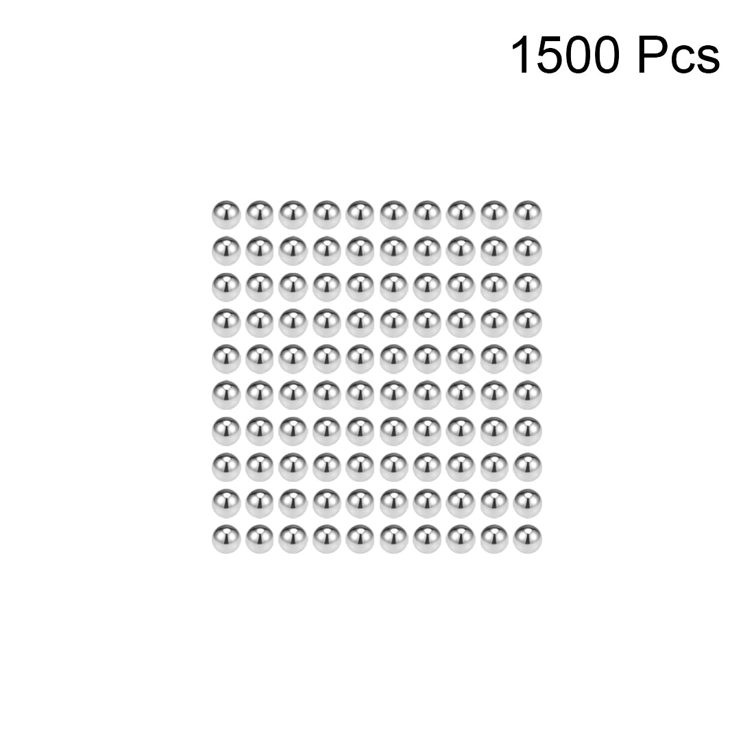 uxcell Uxcell 1mm Bearing Balls 304 Stainless Steel G100 Precision Balls 1500pcs