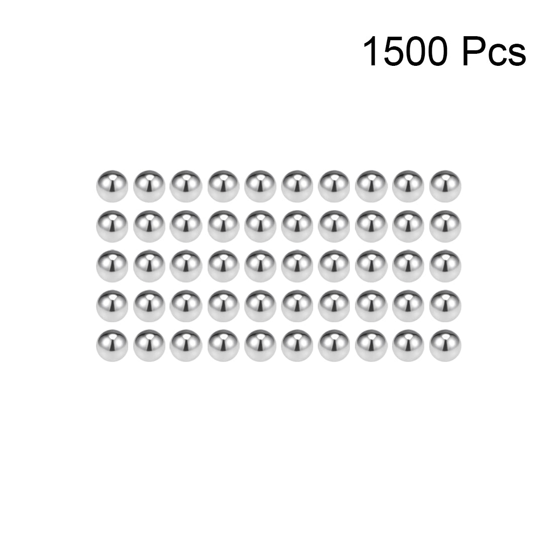 uxcell Uxcell Lager Ball 304 Edelstahl G200 Präzisionskugel 0,5mm-1,8mm 1,5 mm (1500 Stück)